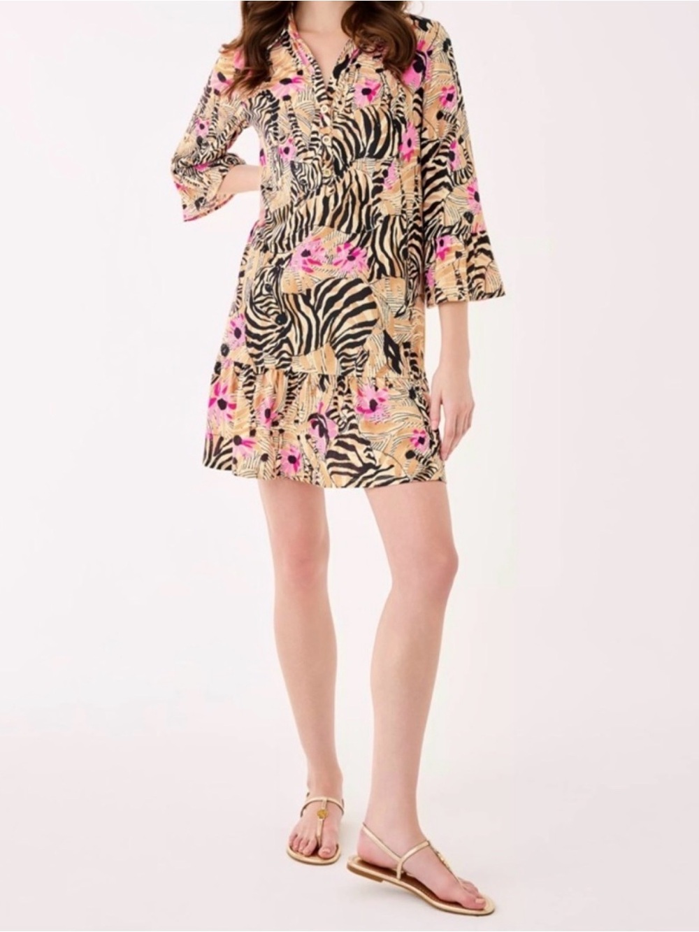 NWT Lilly Pulitzer XL Delany Shirtdress “Rutabaga El Morocco” ✨Retail💲148